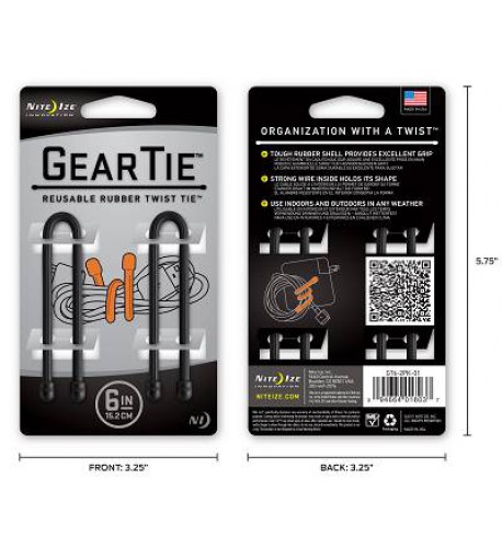 NITE IZE - Innovative Accessories - NI-GT6 - Gear Tie 15cm