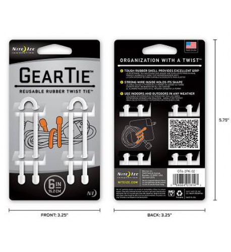NITE IZE - Innovative Accessories - NI-GT6 - Gear Tie 15cm