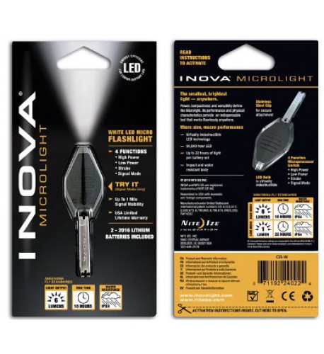 INOVA - Flashlights - IN-CB - INOVA® Microlight, clear body