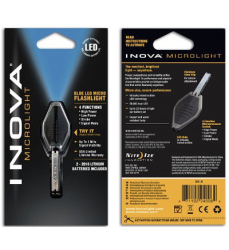 INOVA - Flashlights - IN-BB - INOVA® Microlight, black body