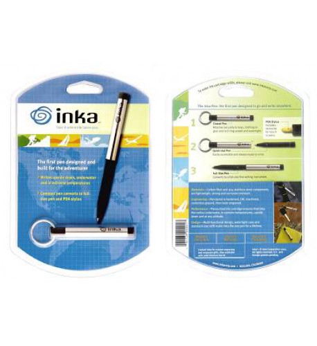 INKA - All weather pen - NI-IP-172 - INKA Stift rostfreier Stahl, Blisterverpackung