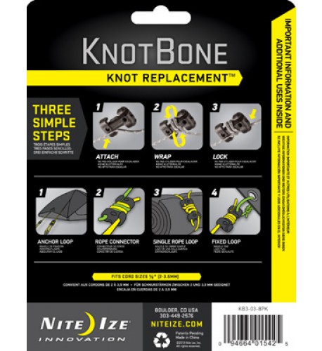 NITE IZE - Innovative Accessories - NI-KB3-03 - KnotBone 