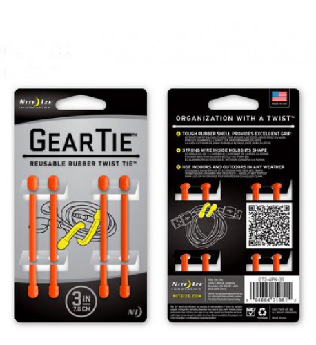 NITE IZE - Innovative Accessories - NI-GT3  - Gear Tie 8cm