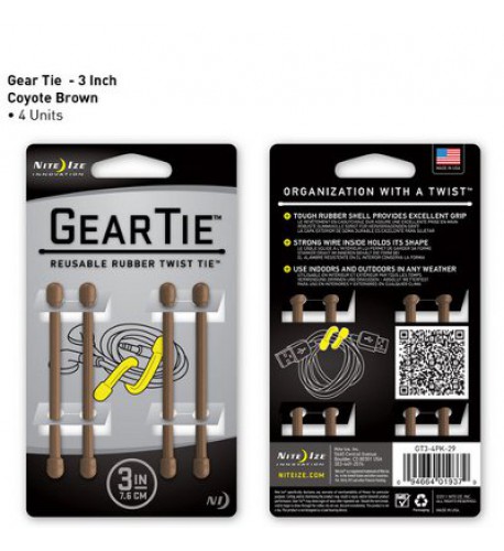 NITE IZE - Innovative Accessories - NI-GT3  - Gear Tie 8cm