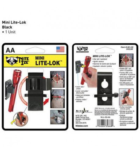 NITE IZE - Innovative Accessories - NI-NLL-07-AA - Gürtel- und Wand-Halter für AA Taschenlampen