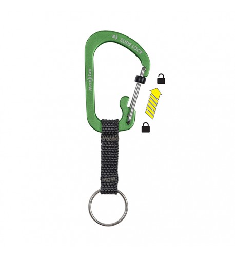 NITE IZE - Innovative Accessories - NI-CSLAW3 - SlideLock Key Ring Aluminum