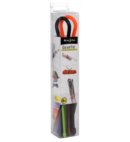 NITE IZE - Innovative Accessories - NI-GTBA-A2-R8 - Gear Tie Assortment, 8 pcs