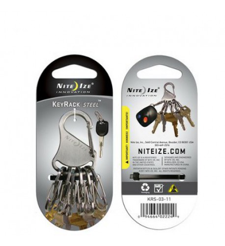 NITE IZE - Innovative Accessories - NI-KRK-03-01 - KeyRack Steel 