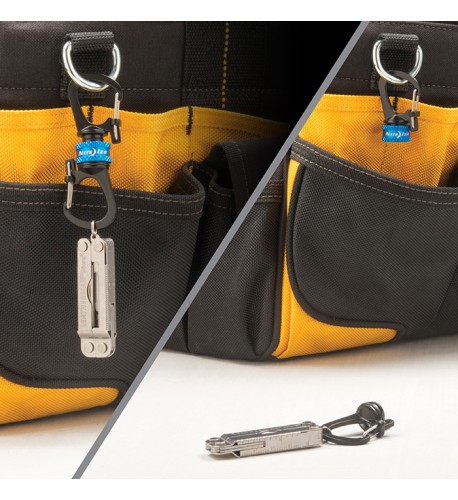 NITE IZE - Innovative Accessories - NI-MSBL - SlideLock 360° Magnetic Locking Dual Carabiner