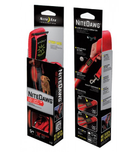 NITE IZE - Innovative Accessories - NI-NNL-03-10 -  L.E.D. Pet Leash