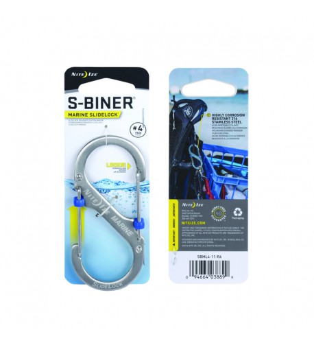 NITE IZE - Innovative Accessories - NI-SBM - S-Biner Marine SlideLock